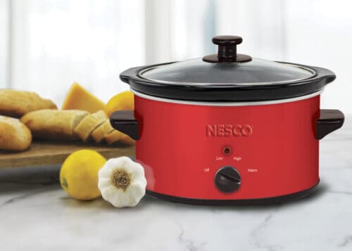 red slow cooker