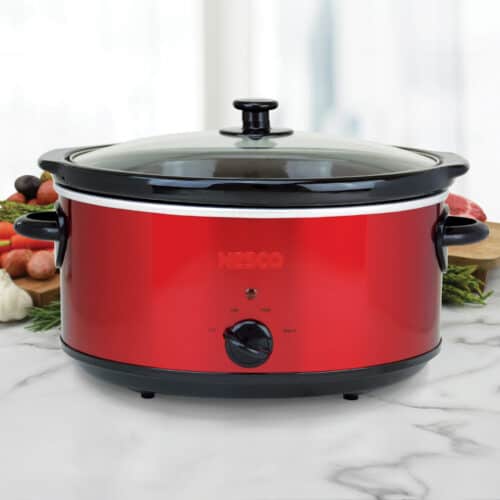 red slow cooker
