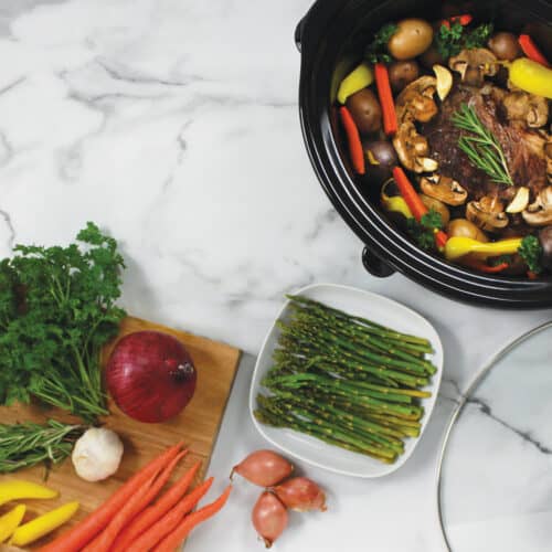 red slow cooker